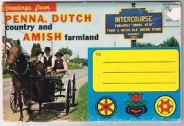 Pennsylvania Postcard Booklet PA Dutch &amp; Amish Farmland Intercourse - £5.09 GBP