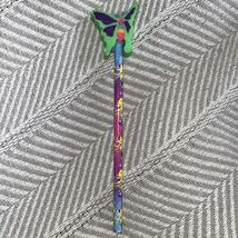 Vintage Lisa Frank Pencil w butterfly Eraser Topper golden retriever pup... - $6.70