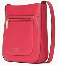 Kate Spade Leila Bright Rose Leather Top Zip Crossbody WKR00454 Pink NWT... - £69.30 GBP