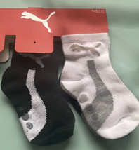Puma Toddler Boy&#39;s Low Cut Socks 3-Pairs Black/White - £5.38 GBP