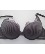 Natori 730062 Mod Deep Plunge Push-up Underwire Bra Gunmetal 32DD MSRP $... - £17.37 GBP