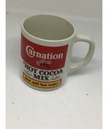 Carnation Hot Cocoa Mix Coffee Mug Cup Vintage Collectibles Unique Gift - $300.87 MXN