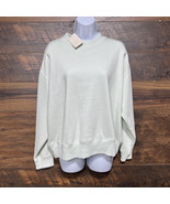 New Day Women&#39;s Sweatshirt Sandwash Pullover Size Large Lime Green Activ... - $20.82 CAD