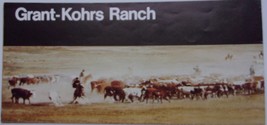 Vintage Grant Kohrs Ranch Montana National Park Service Brochure - $2.99
