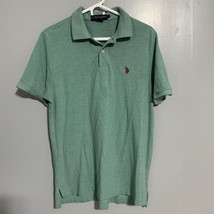 U.S Polo Assn Men’s Green Regular Fit Cotton Mesh Polo Shirt Logo Ponny ... - $240.08 MXN