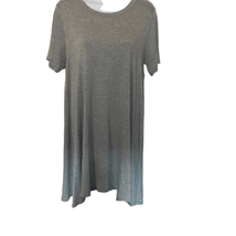BCBGeneration Womens Large Gray Short Sleeves Pullover T-Shirt Dress - $14.01