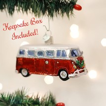 Camper Van Old World Christmas Blown Glass Collectible Holiday Ornament - $23.99