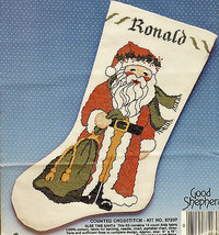 Christmas Stocking Cross Stitch Kit Olde Time Santa Laurel Blake Good Sh... - £24.89 GBP