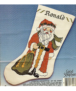 Christmas Stocking Cross Stitch Kit Olde Time Santa Laurel Blake Good Sh... - £25.20 GBP