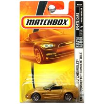 Matchbox Sports Cars 2000 Chevrolet Chevy Corvette Convertible in Gold #25 - £20.32 GBP