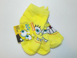 Spongebob Toddler Boys or Girls 3 Pack Socks No Slip Size 18-24 Months NWT - $6.57