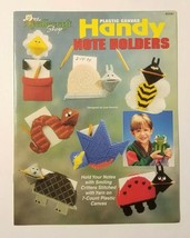 HANDY NOTE HOLDERS Home Decor 8 Designs Plastic Canvas Pattern Book EUC - $4.95