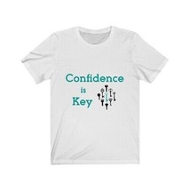 Confidence is Key Womens t shirts white black motivational affirmations shirt - £15.54 GBP