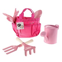 KidS Garden Tool Set With Child Safe Shovel, Rake, Fork, Gloves, Waterin... - £52.74 GBP