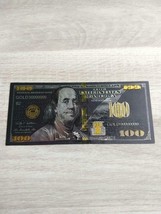 Black &amp; gold US dollar fantasy banknote, 100 US dollars - $9.50