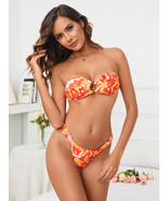 Swimsuits Womens One Piece Bathing Suits Strappy Swimming Suits Orange C... - $41.48 CAD