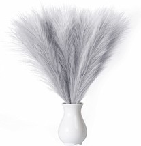 Faux Pampas Grass, 18&quot;/45cm Artificial Pampas Grass Fluffy 5 Stem pompous Grass  - £23.32 GBP