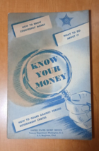 Money set Know Your Money 1953 &amp; The Bureau of Engraving and Printing 1957 rare - £7.86 GBP