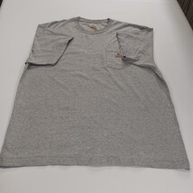 Carhartt K87HGY Men's Gray Pocket Cotton Blend Short Sleeve T-Shirt Size 2XL XXL image 13