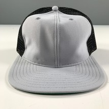 Vintage Truckerhut Schwarz Und Grau Jungen Jugend Größe New Era pro Modell - $10.87