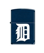 Zippo Lighter - Detroit Tigers Old English &quot;D&quot; Blue Matte - 851461 - $42.76 CAD