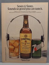 Vintage Magazine Ad Print Design Advertising Seagram&#39;s 7-UP Whiskey - $12.86