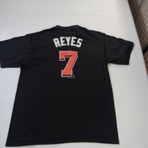Majestic MLB Miami Marlins Reyes #7 Men's XL Black Cotton Short Sleeve T-Shirt image 14