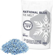 National Blue Ice Melt 20lb Bag - Fast Acting Ice Melter - Pet, Plant and - £41.27 GBP