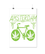 Amsterdam Weed Bike Rasta Holland Flat Matte/Glossy Poster A0 A1 A2 A3 A... - £6.28 GBP+