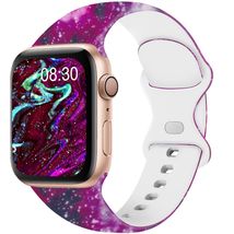 Acrbiutu Apple Watch Bands Silicone Sport Strap Starry Sky 38-45mm - $182.68 MXN