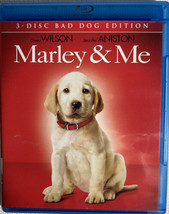 Marley &amp; Me (Blu-Ray/DVD, 2009) 3-Disc Bad Dog Edition ~ Like New - £7.95 GBP
