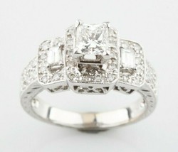 Authenticity Guarantee 
14k White Gold 0.50 ct Diamond Solitaire Ring w/... - $3,087.31