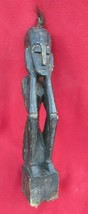 Batak Headhunter Vintage Meditating Shaman Elder Carving ~ Sumatra - £46.86 GBP