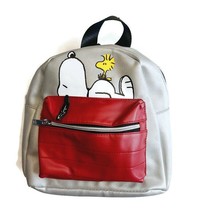 Bioworld Peanuts MINI Backpack Silver Multi-Color Woodstock Snoopy 11&quot; x 9&quot; - $55.91