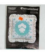 Flowers With Ribbon Pillow Embroidery Kit Charmin Chain Stitching #35-17... - £13.36 GBP