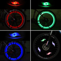 Spoke Reflector Glow Led light-up 5&quot; Long Safety Mode For Cycling Bikes Bicycles - £4.33 GBP+