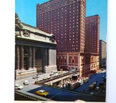 Hotel Commodore Postcard Building New York City Old Cars NYC 42nd Street... - £5.63 GBP