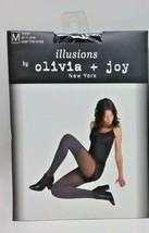 1x Olivia + Joy New York Women&#39;s Pantyhose All in One/over the knee Blac... - $13.55