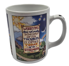 Mary Engelbreit 12Oz Worrying Does Not Empty Tomorrow Troubles Inspirati... - $368.88 MXN