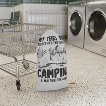 Custom Camping Laundry Bag - Natural Woven Strap and Drawstring - £25.46 GBP+