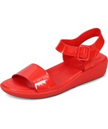 Hush Puppies Women&#39;s Brite Jells Quarter Strap Wedge Sandal, Fiesta Red, 10 - $829.54 MXN