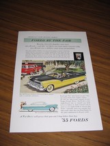 1955 Print Ad Ford Fairlane Sunliner Convertible & Ranch Wagon,Victoria - £11.23 GBP