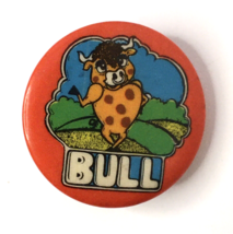 Vintage 1972 Best Seal Psychedelic  BULL Pinback Button Pin Retro - £6.26 GBP