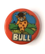 Vintage 1972 Best Seal Psychedelic  BULL Pinback Button Pin Retro - £6.28 GBP