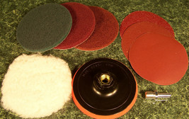 5&quot; BACKING PAD / DISC 5/8x11 THREADED HOOK / LOOP POLISHING SAND SURFACE... - $19.99