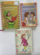 Junie B Jingle Bells, Toothless Wonder &amp; Nancy Clancy Super Sleuth Lot 3 Books - £7.75 GBP