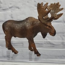 2002 Schleich Bull Moose Toy Figurine 14310 Wild Life Series Retired - £9.46 GBP