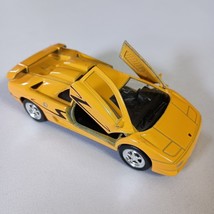 LAMBORGHINI Diablo Hard Top Yellow WELLY Diecast Pullback With Opening D... - $9.65