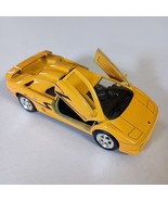 LAMBORGHINI Diablo Hard Top Yellow WELLY Diecast Pullback With Opening D... - $13.55 CAD