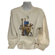 Vintage Carolyn Shores Wright Sweatshirt Noahs Ark Made In USA Size XL M... - $17.09